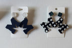 Acrylic M Earrings